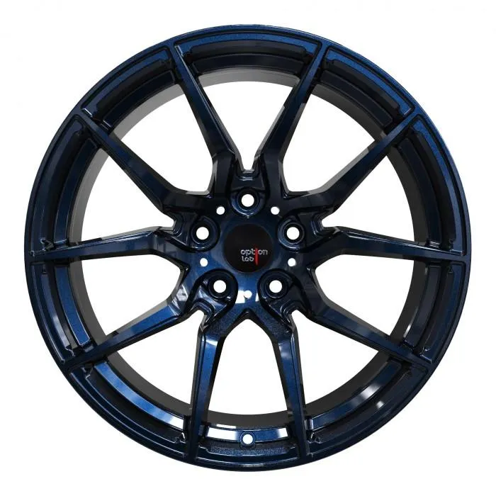 Option Lab R716 18x8.5"  35 5x114.3 in Midnight Blue Wheel