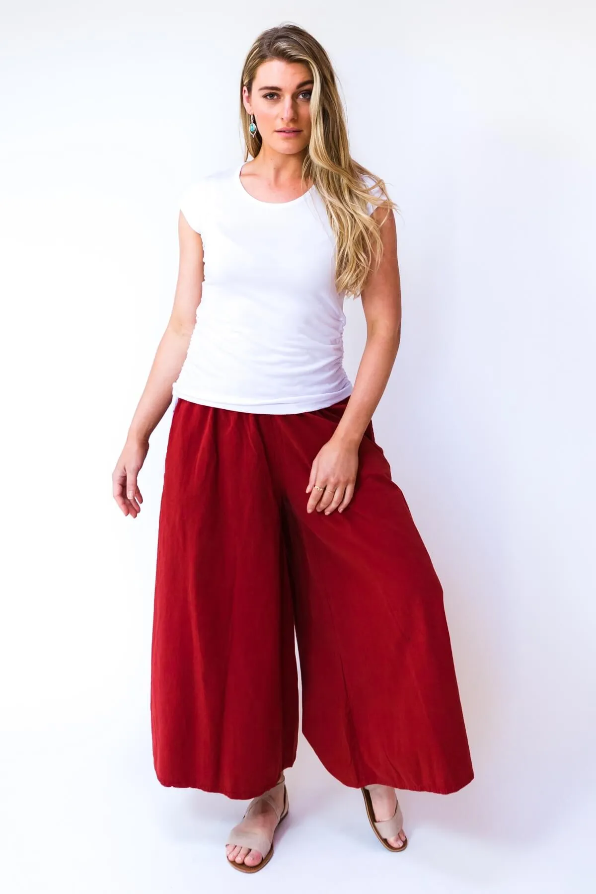 Palazzo Pants - Rust