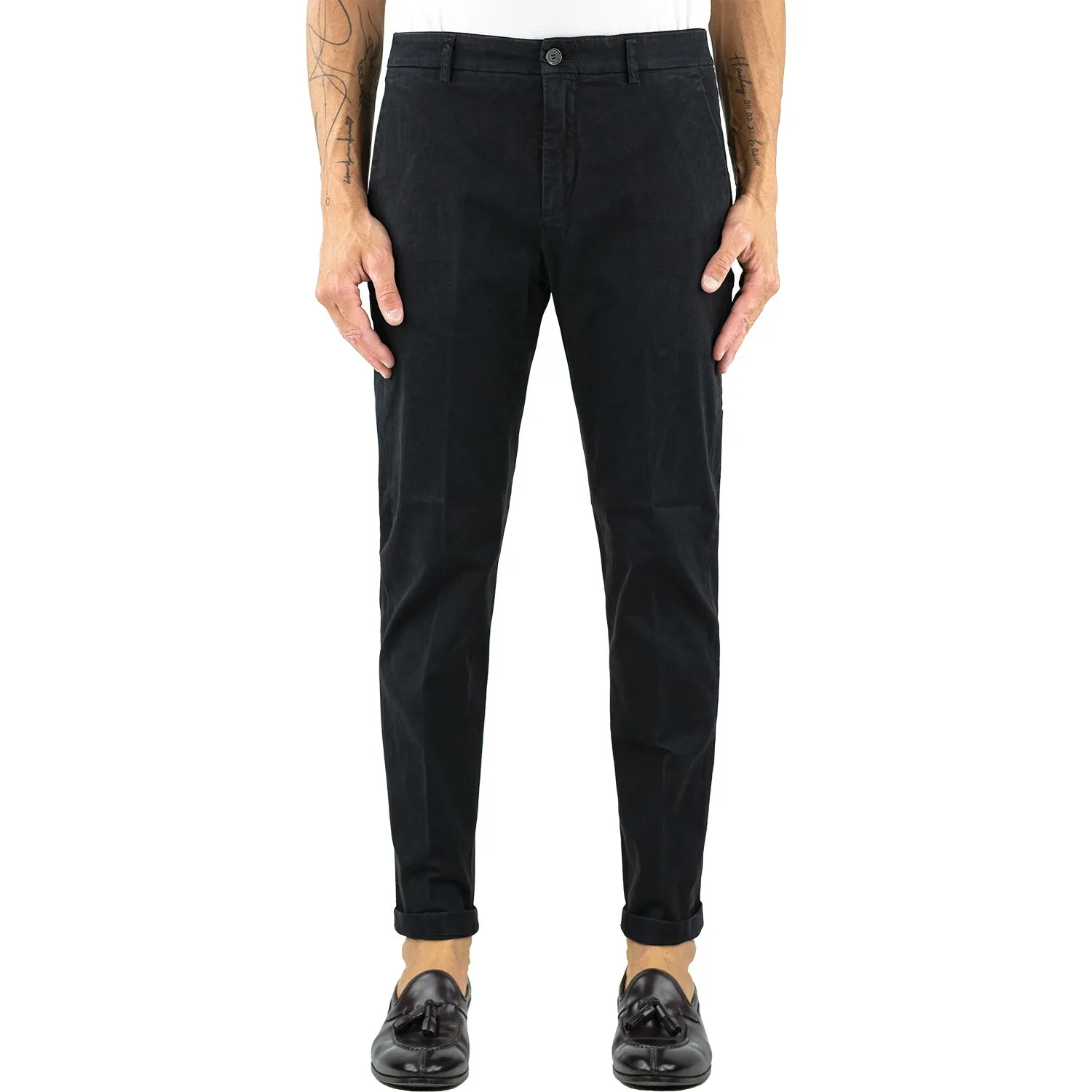 Pantalone DEPARTMENT 5 Prince in Cotone Stretch Nero