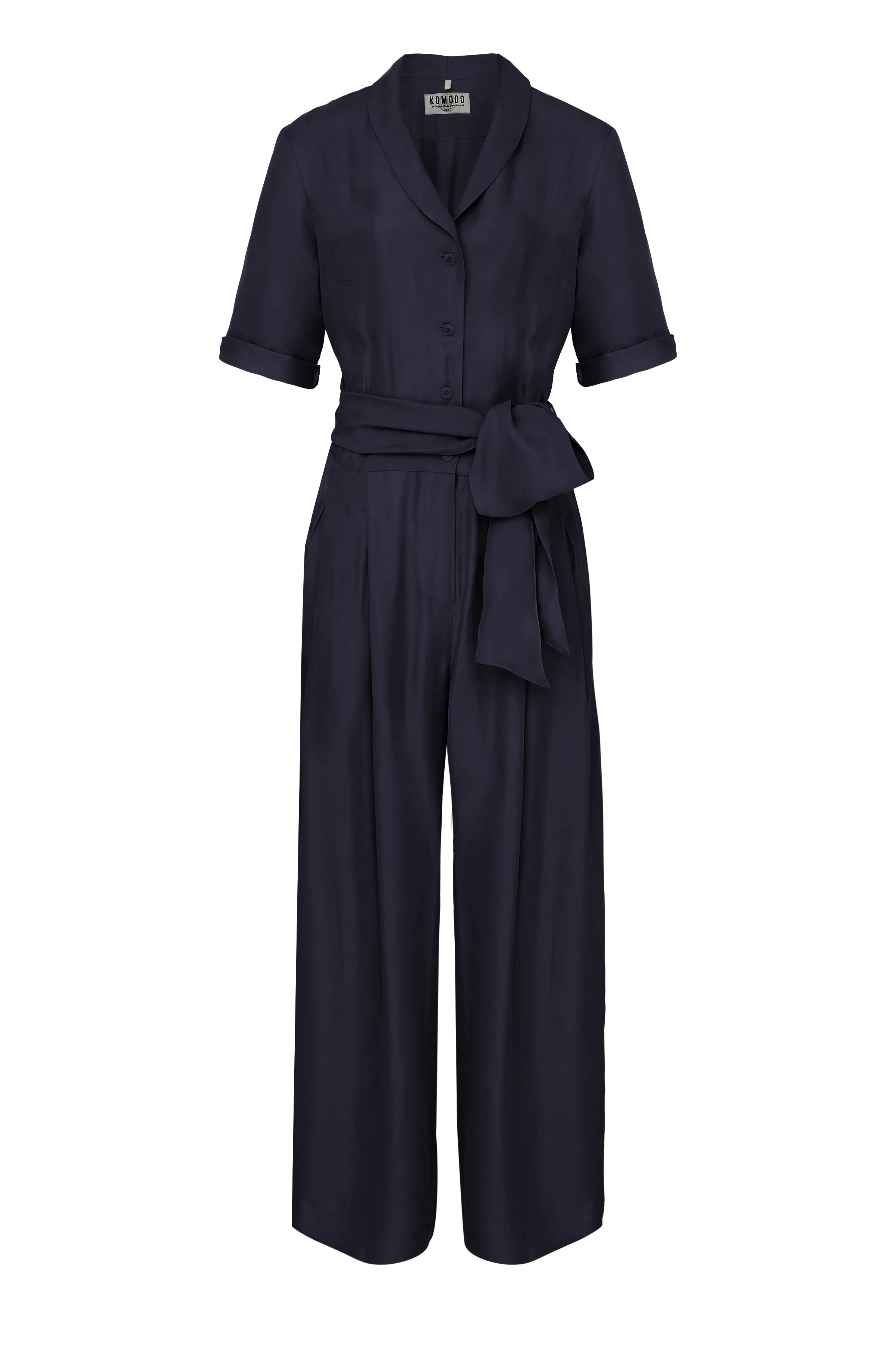 Planet Rayon Jumpsuit Navy Blue