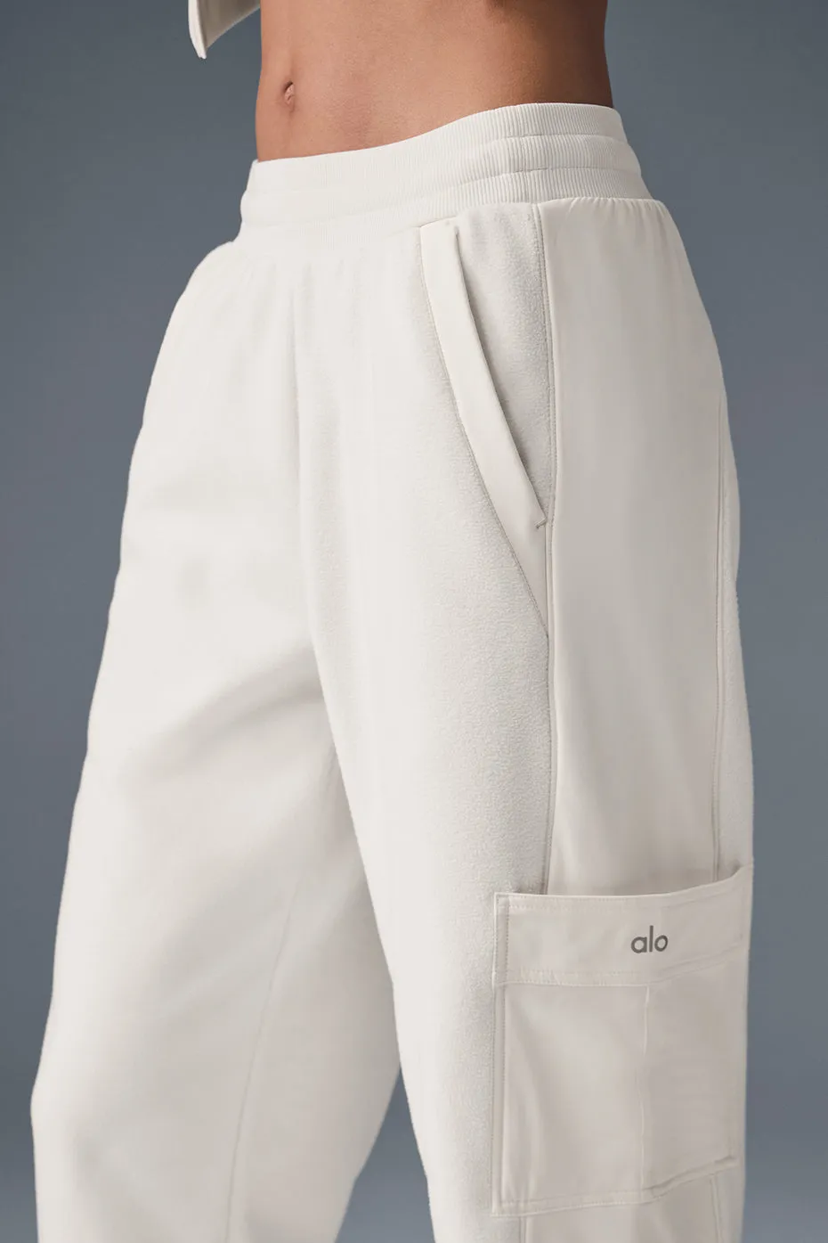 Polar Fleece Wintry Mix Pant - Ivory