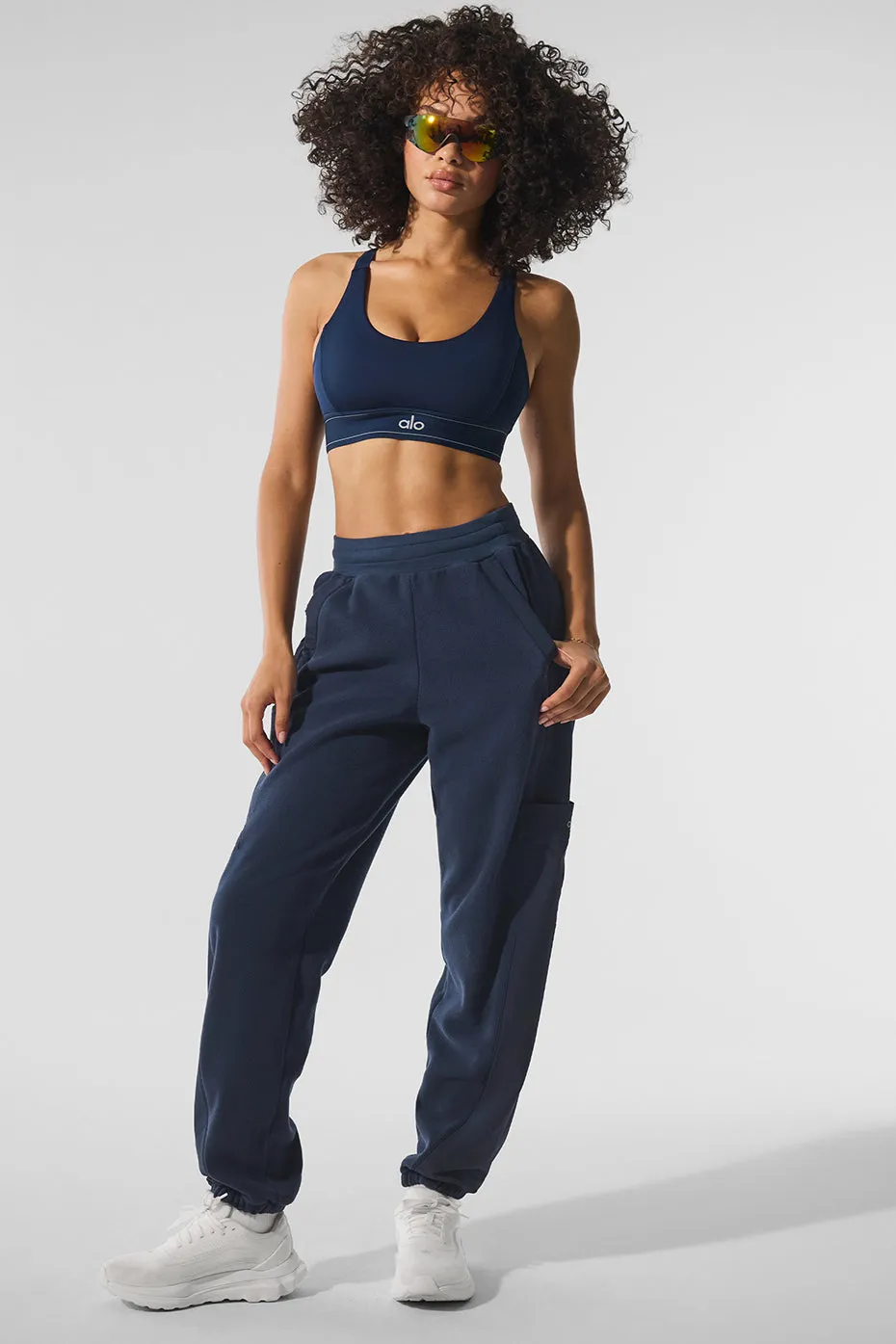 Polar Fleece Wintry Mix Pant - Navy