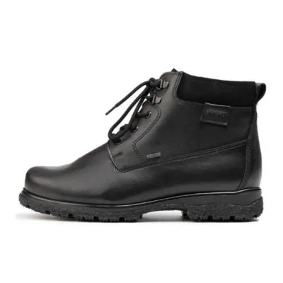 Pomar Myrsky XW Black Leather Men's Winter Ankle Boots