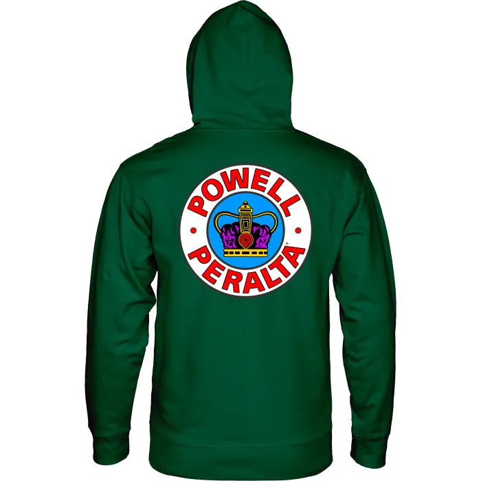 Powell Peralta Supreme Hooded Sweatshirt Mid Weight Forest Green