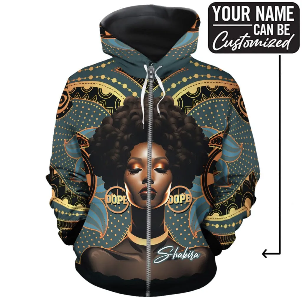 Powerful Woman in Patterns All-over Hoodie