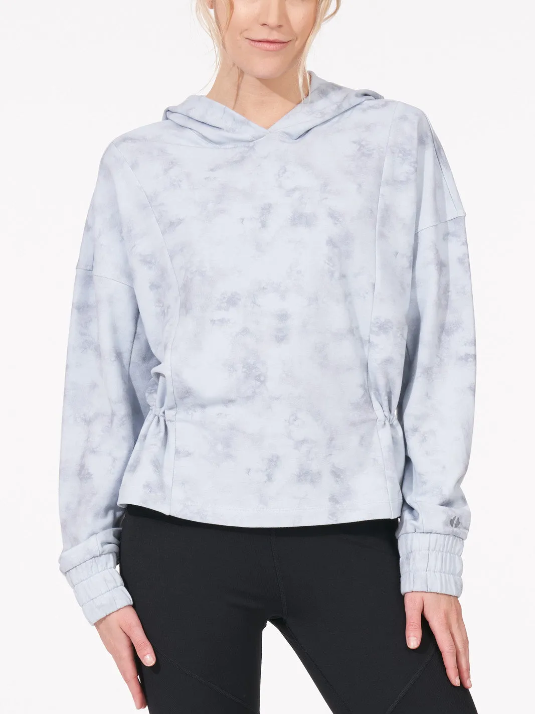 Print Back Pullover, Icy Blue