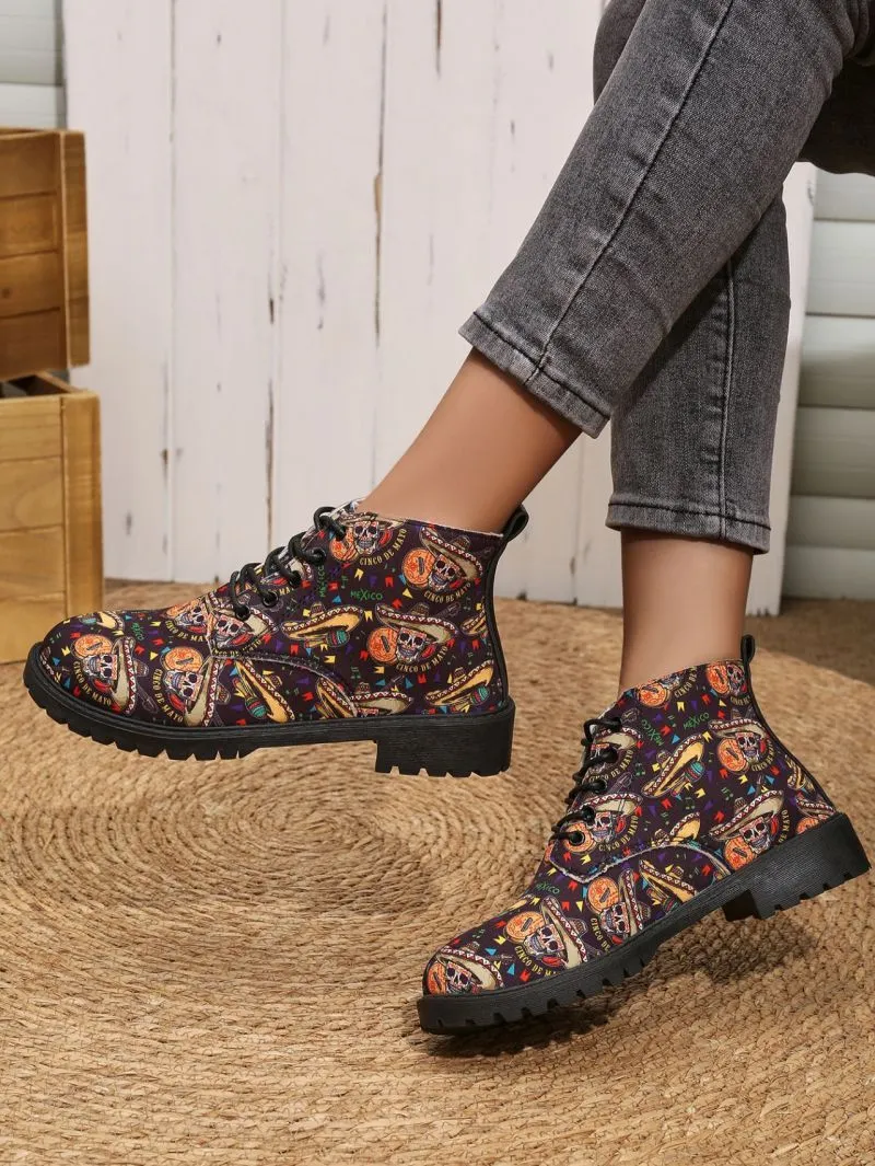 Printed Lace-Up King Boots (mixte)- King Stone Brothers and Co™️