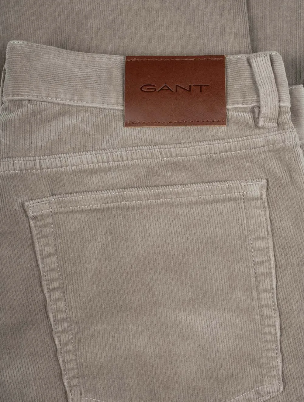 Regular Cord Jeans Warm Grey