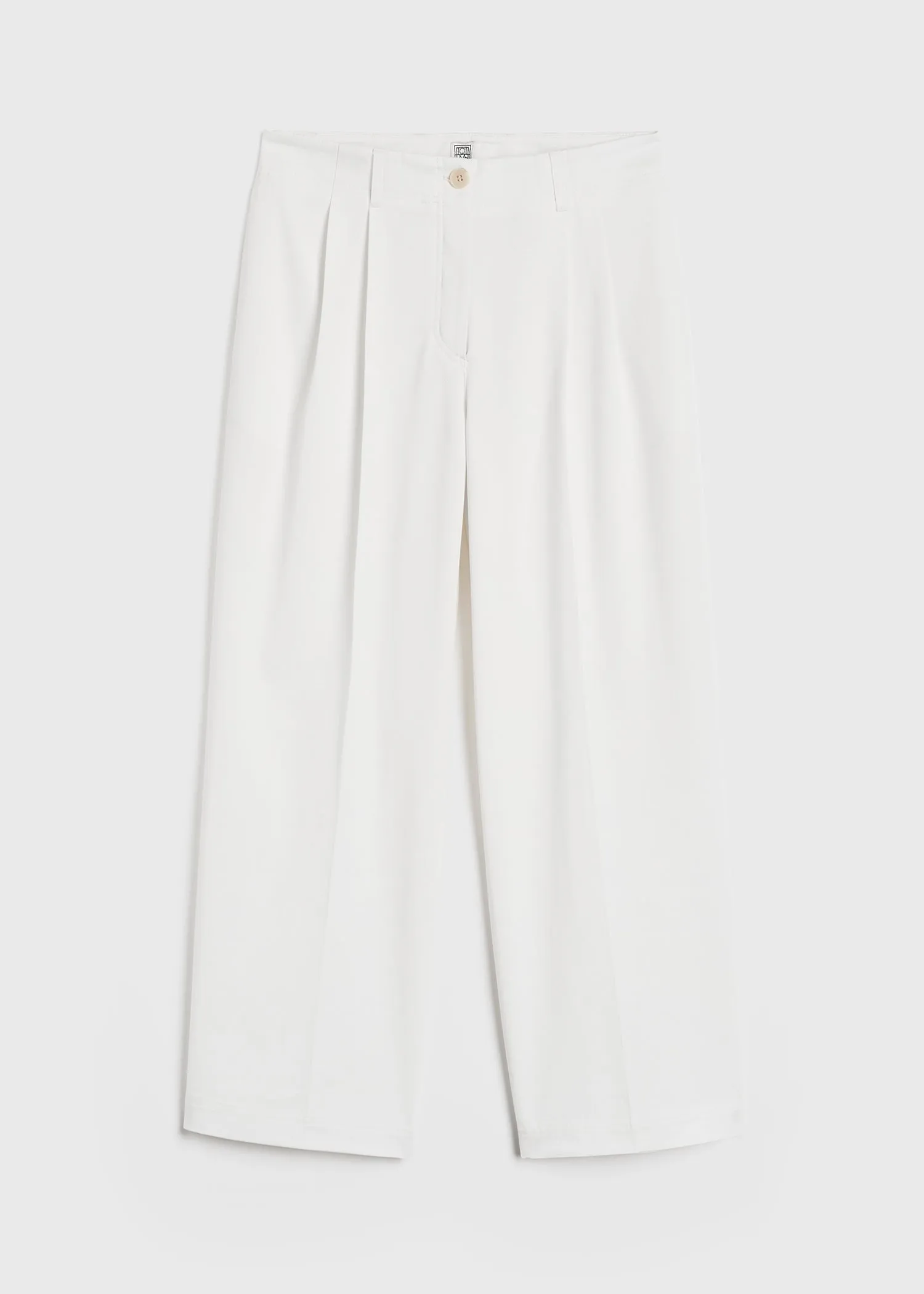 Relaxed chino trousers white