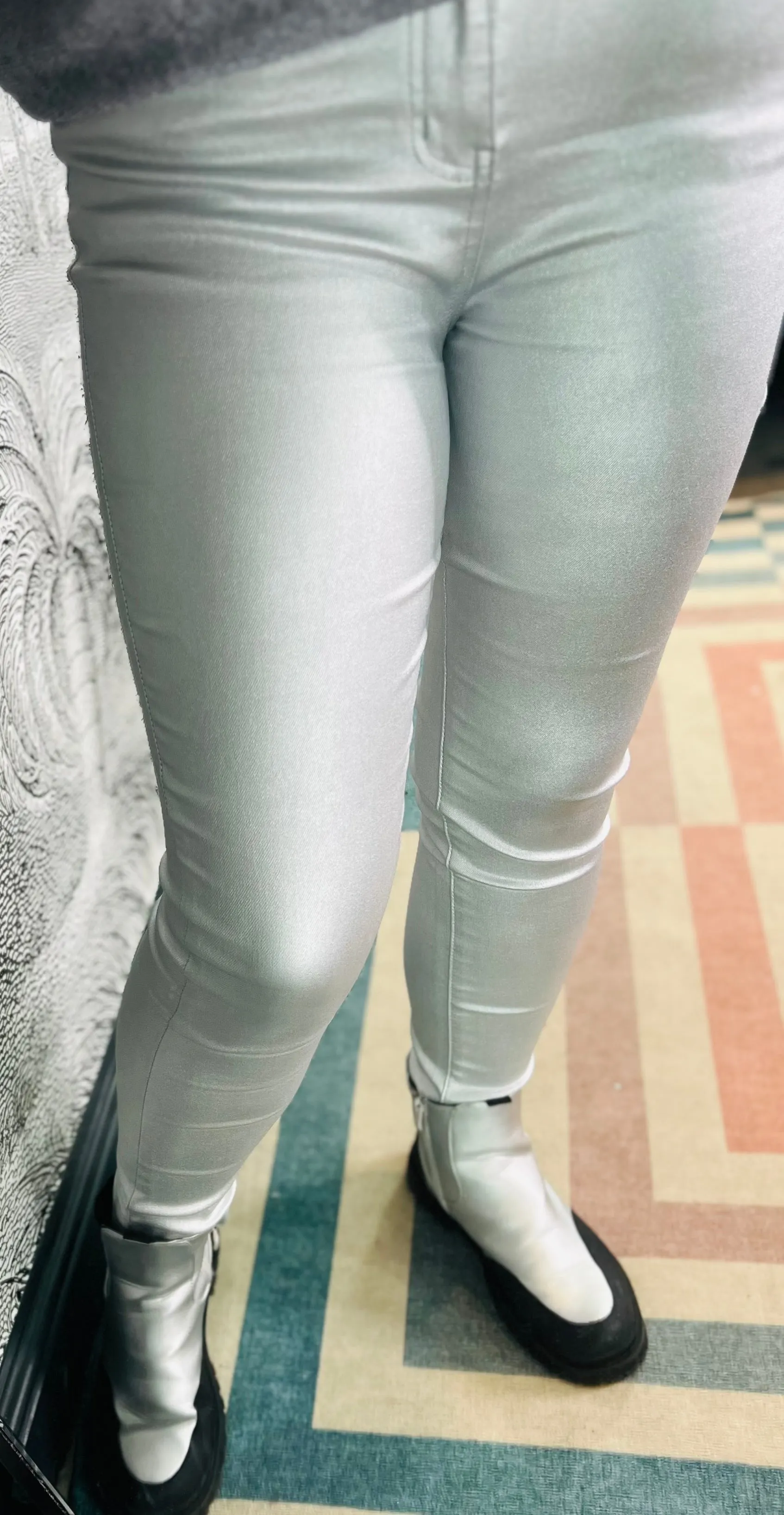 Samantha Silver Stretch Jeans