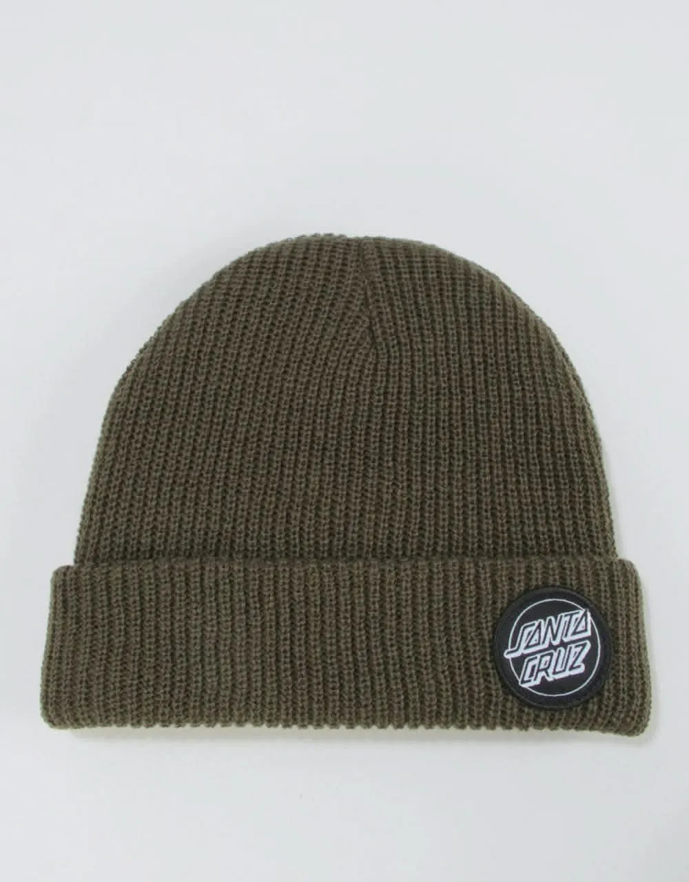 Santa Cruz Outline Dot Beanie - Military Green