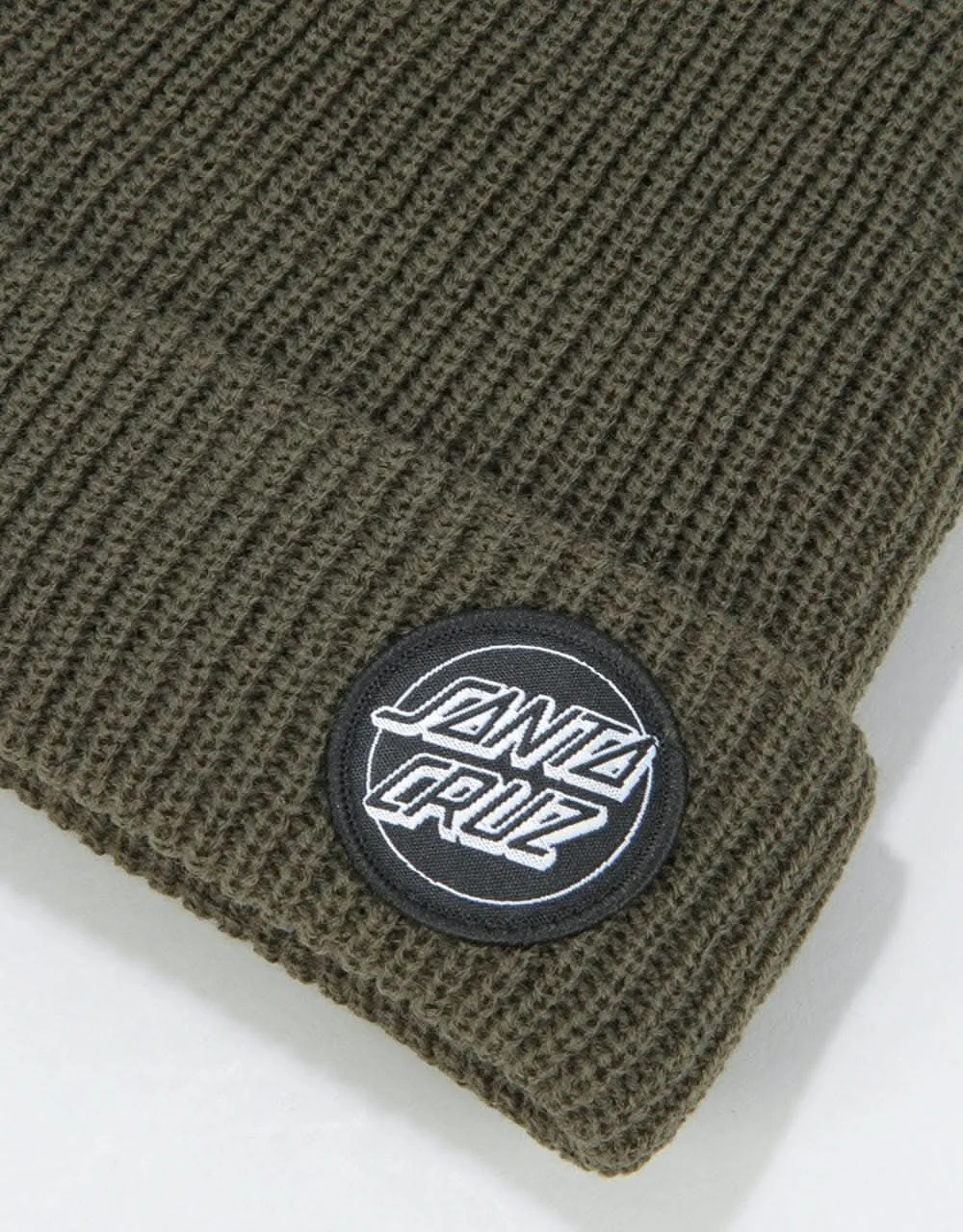 Santa Cruz Outline Dot Beanie - Military Green