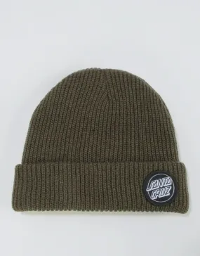 Santa Cruz Outline Dot Beanie - Military Green