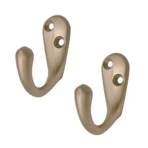 Satin Nickel Single Robe Coat Hooks