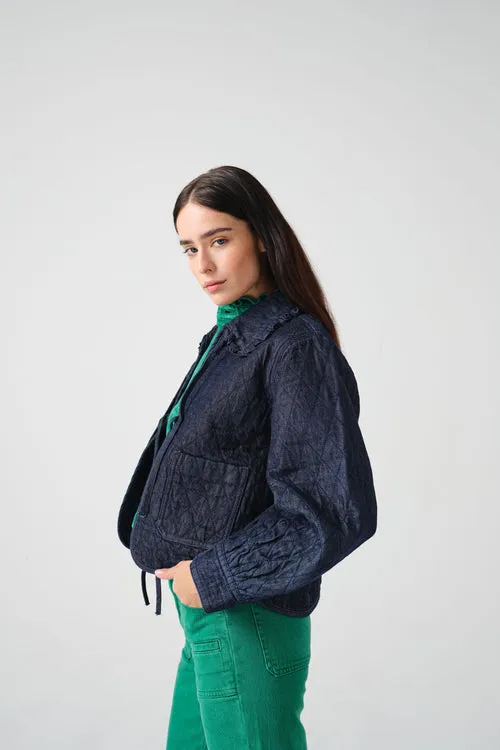 seventy   mochi Heidi Jacket in Indigo Rinse