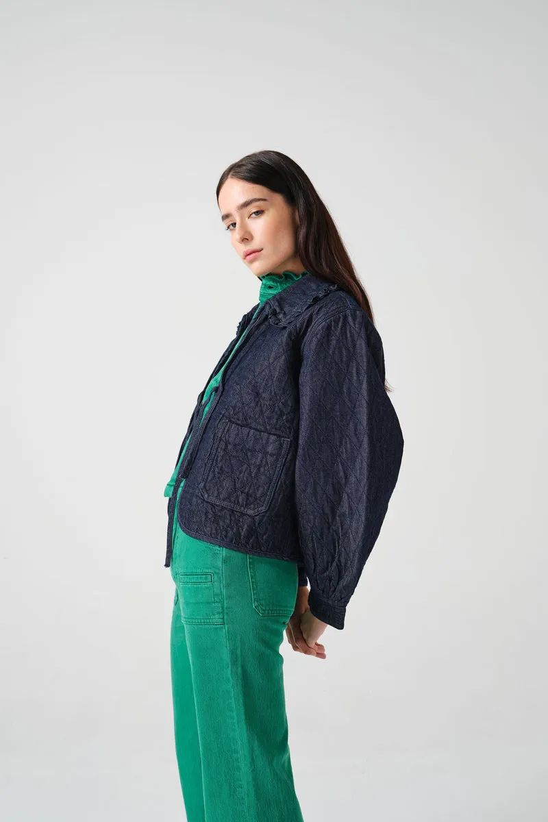 seventy   mochi Heidi Jacket in Indigo Rinse