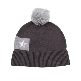 Sounder Chunky Bobble Hat - Dark Grey Marl