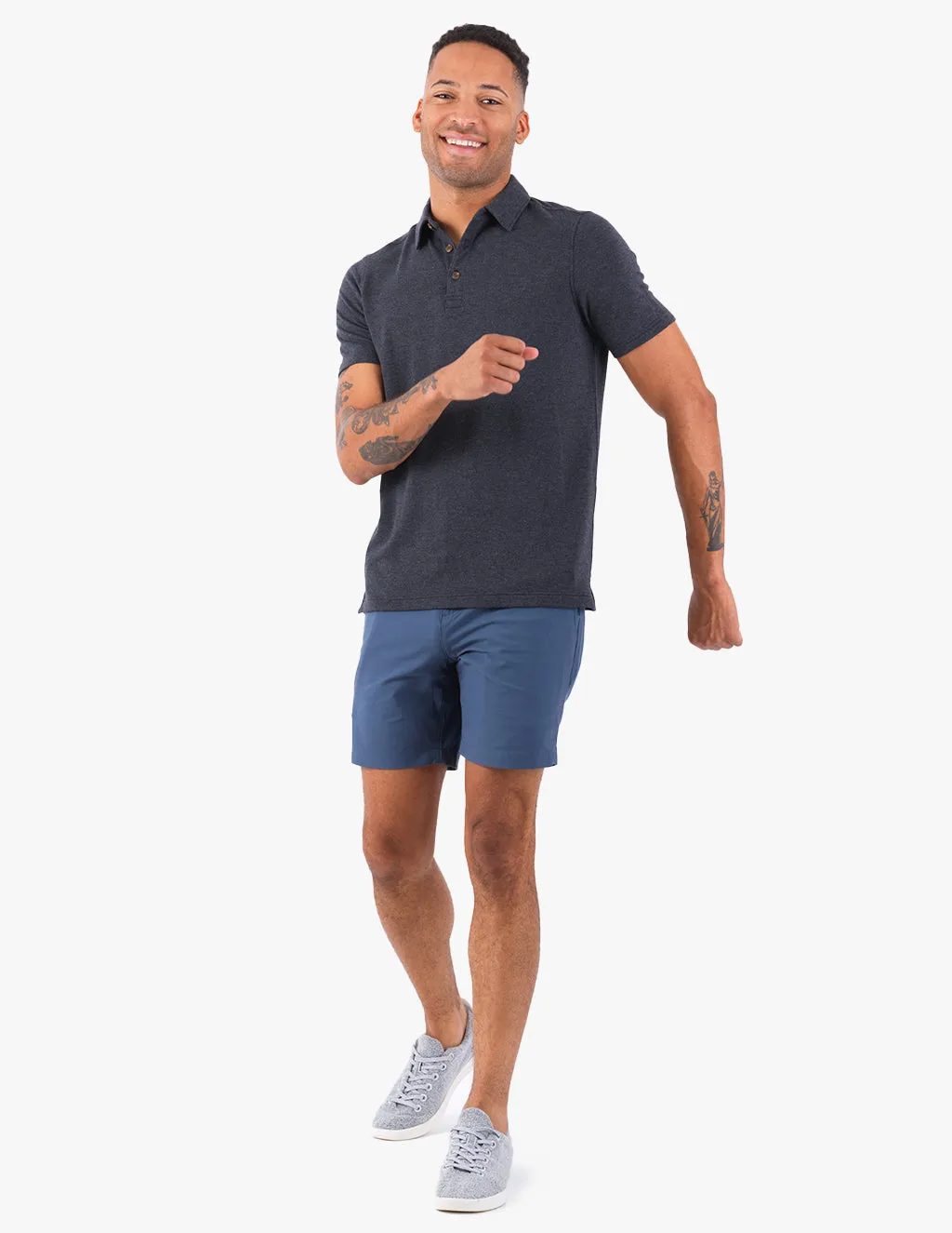 STEEL BLUE TRAVELERS SHORTS