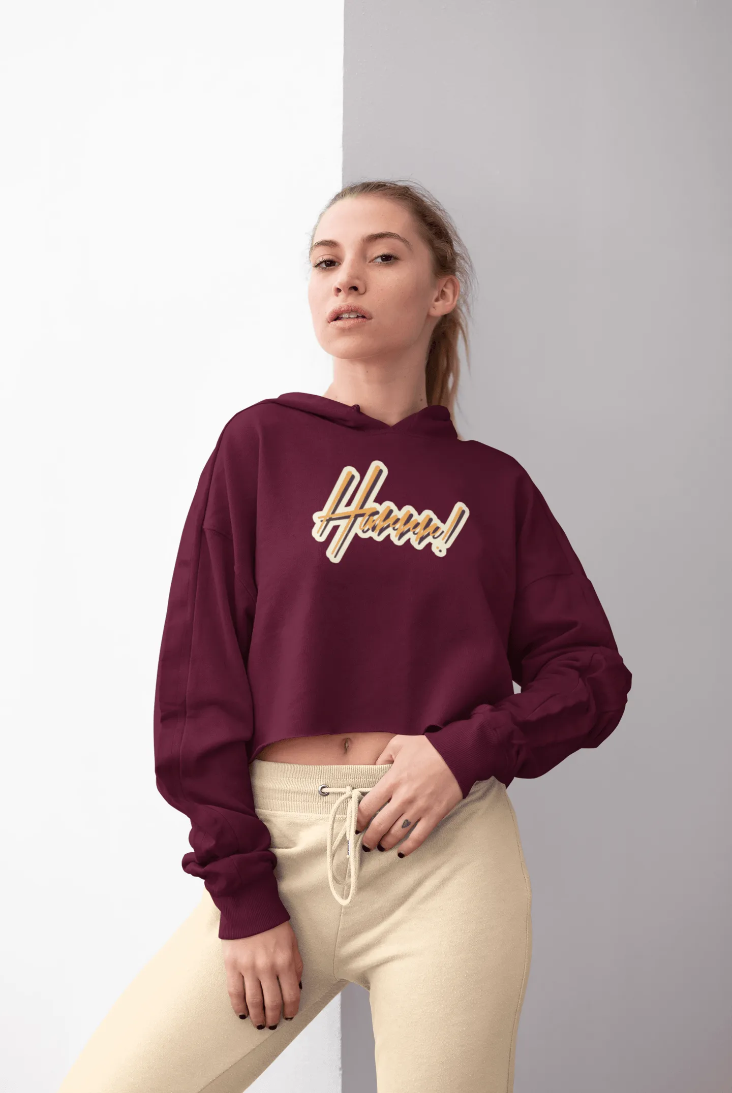 Stylish Girl Crop Hoodie for Women 24