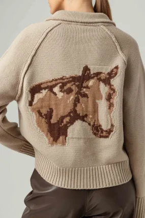 Su043 Horse Cardigan