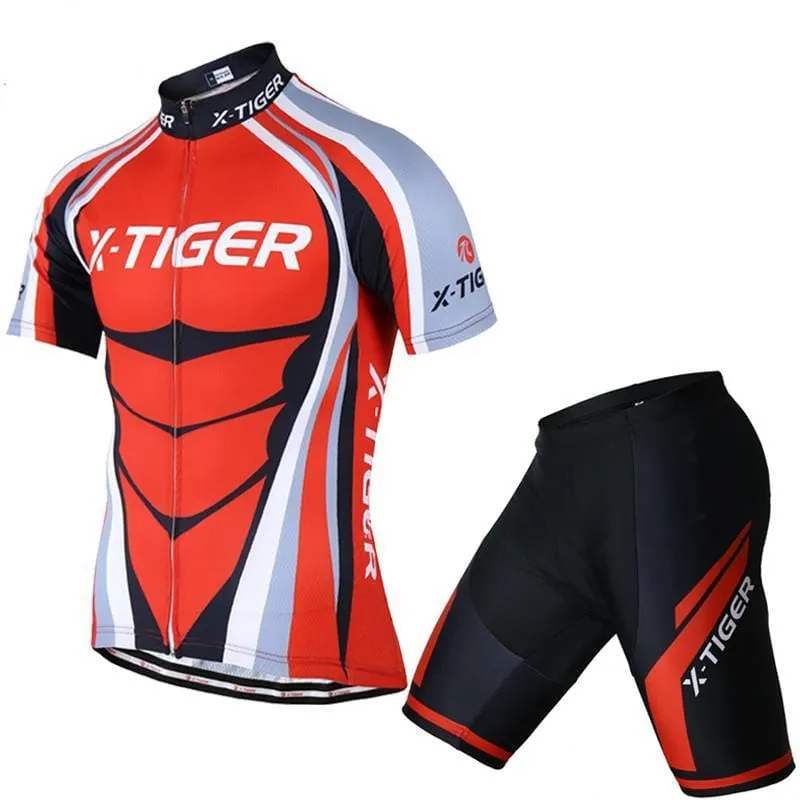 Summer Comfortable Men's Polyester Cycling Clothing Set