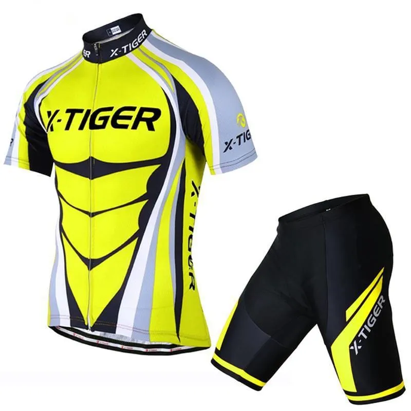 Summer Comfortable Men's Polyester Cycling Clothing Set