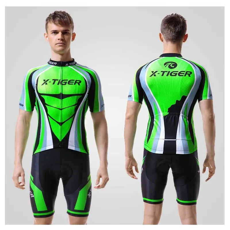 Summer Comfortable Men's Polyester Cycling Clothing Set