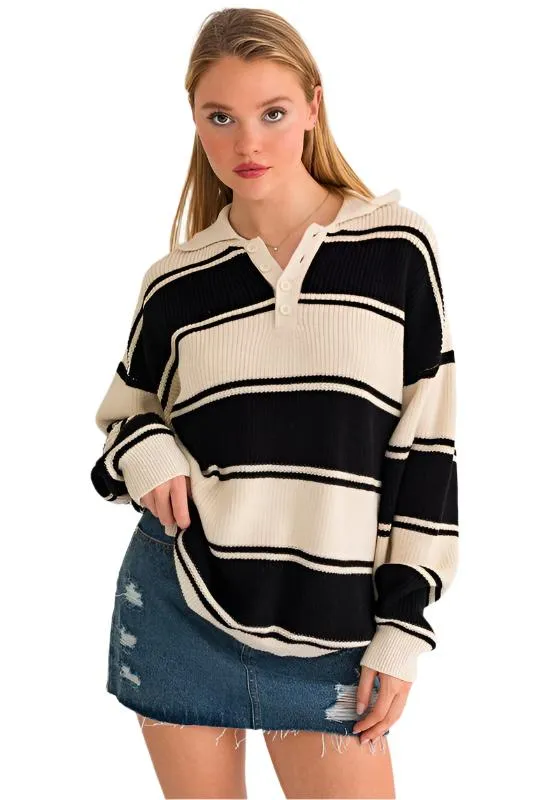 TEEK - Collared Oversized Sweater