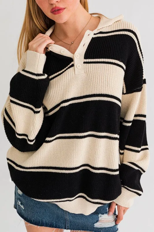 TEEK - Collared Oversized Sweater