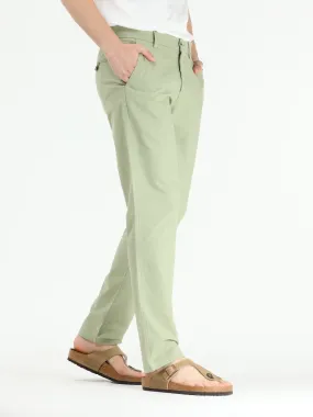 Timeless Cotton Pistachio Green Linen Chino