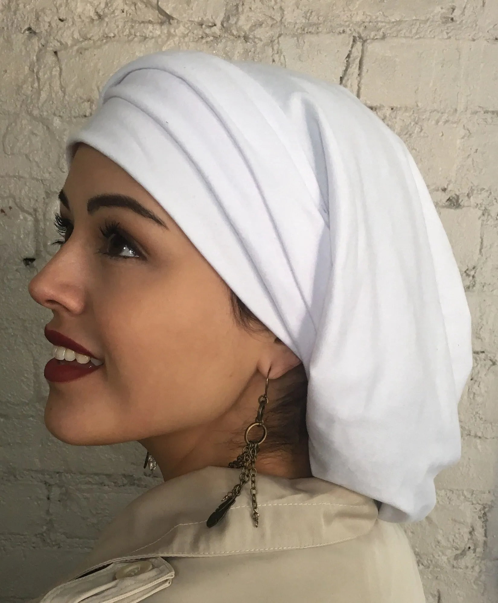 Turban For Woman | Modest Clothing |  Tie Up Hair Wrap Around Snood | Tichel Hijab For Hair Wrapping For Women | Made in USA