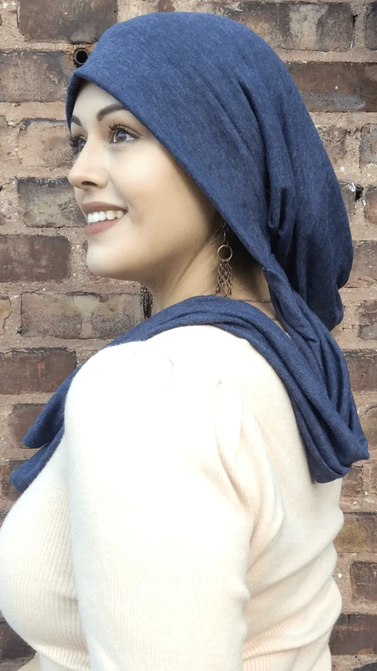 Turban For Woman | Modest Clothing |  Tie Up Hair Wrap Around Snood | Tichel Hijab For Hair Wrapping For Women | Made in USA