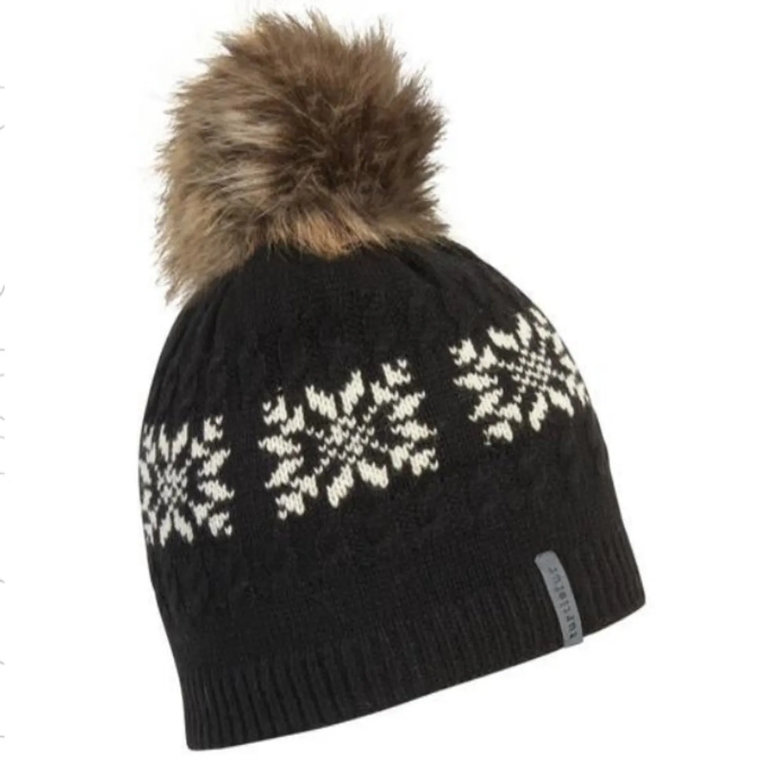 Turtle Fur Women's Lambswool Leira Snowflake Beanie