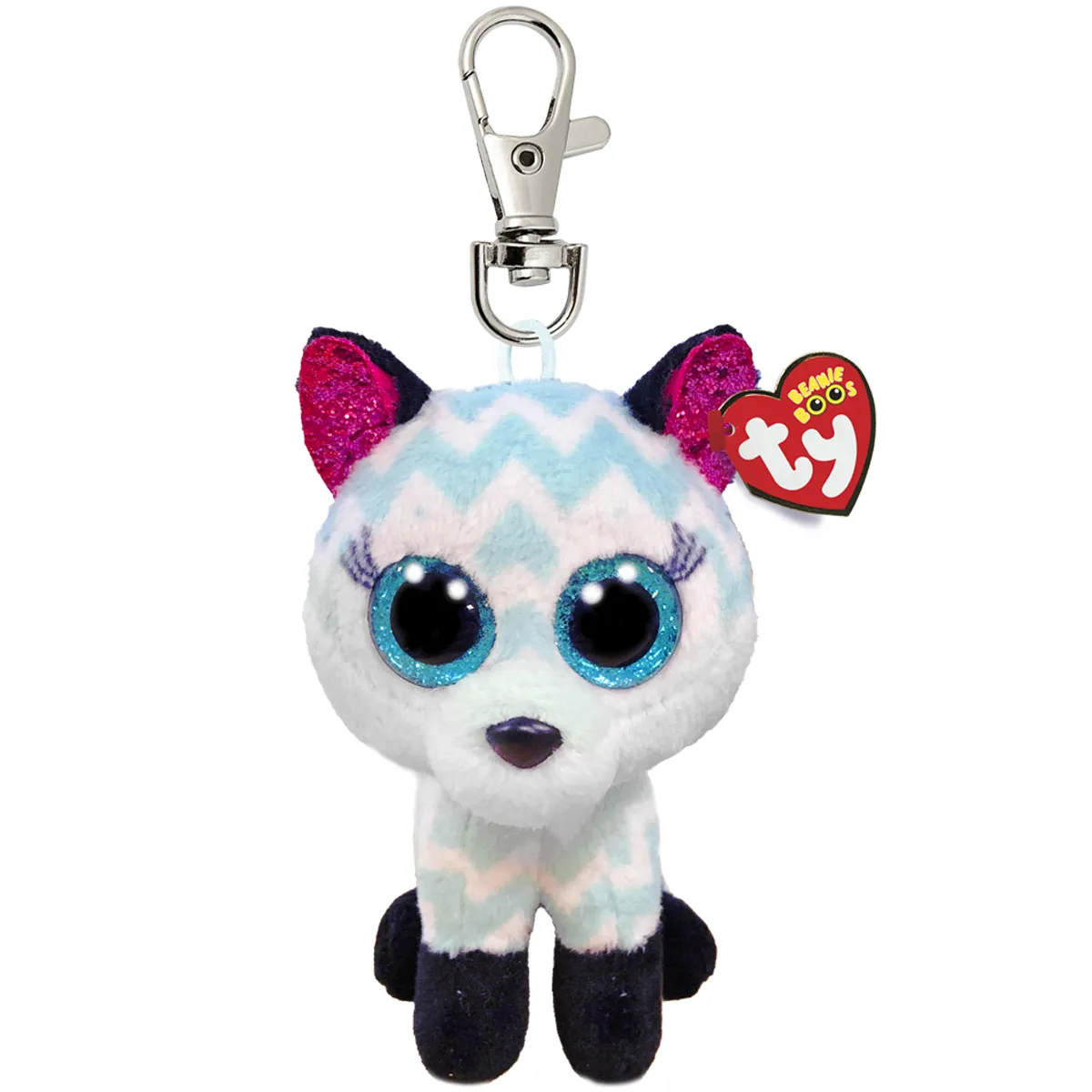 Ty Beanie Boo Clip - Atlas Aqua Fox