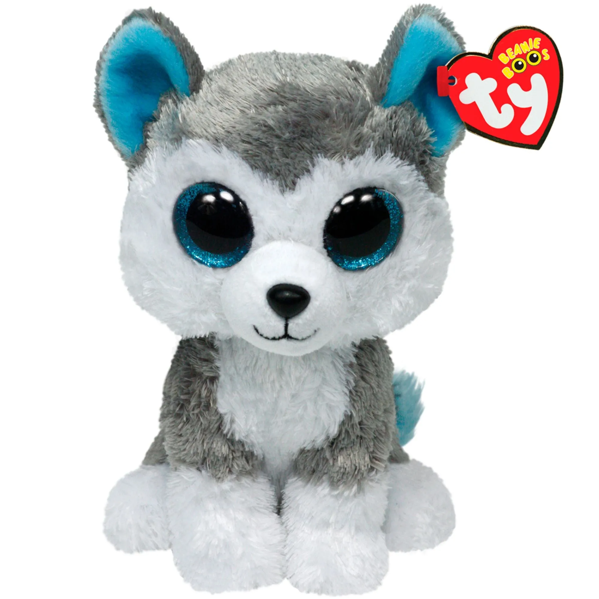 Ty Beanie Boo Regular - Slush Grey & White Husky