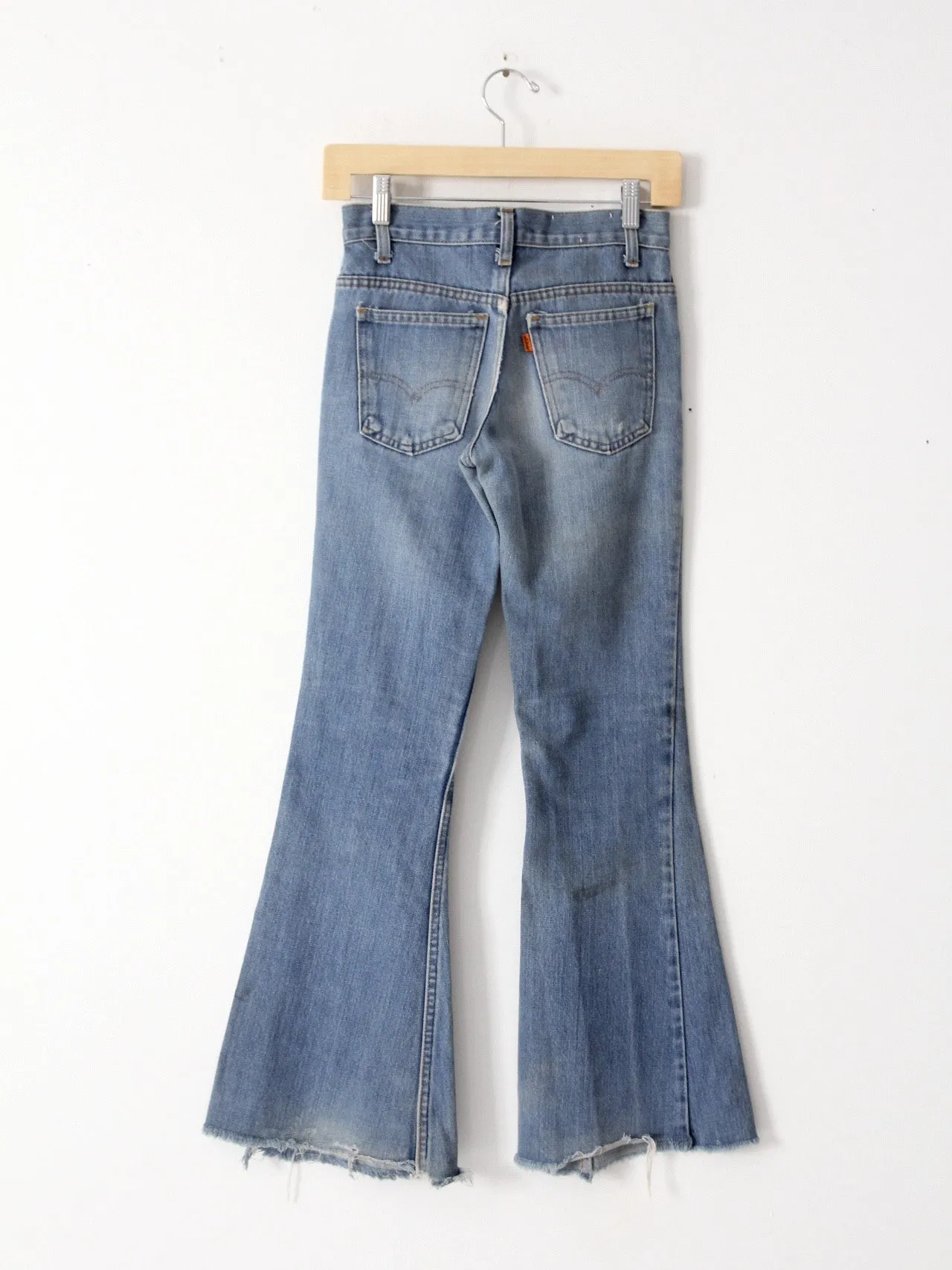 vintage 70s Levi's flare leg denim jeans, 26 x 30