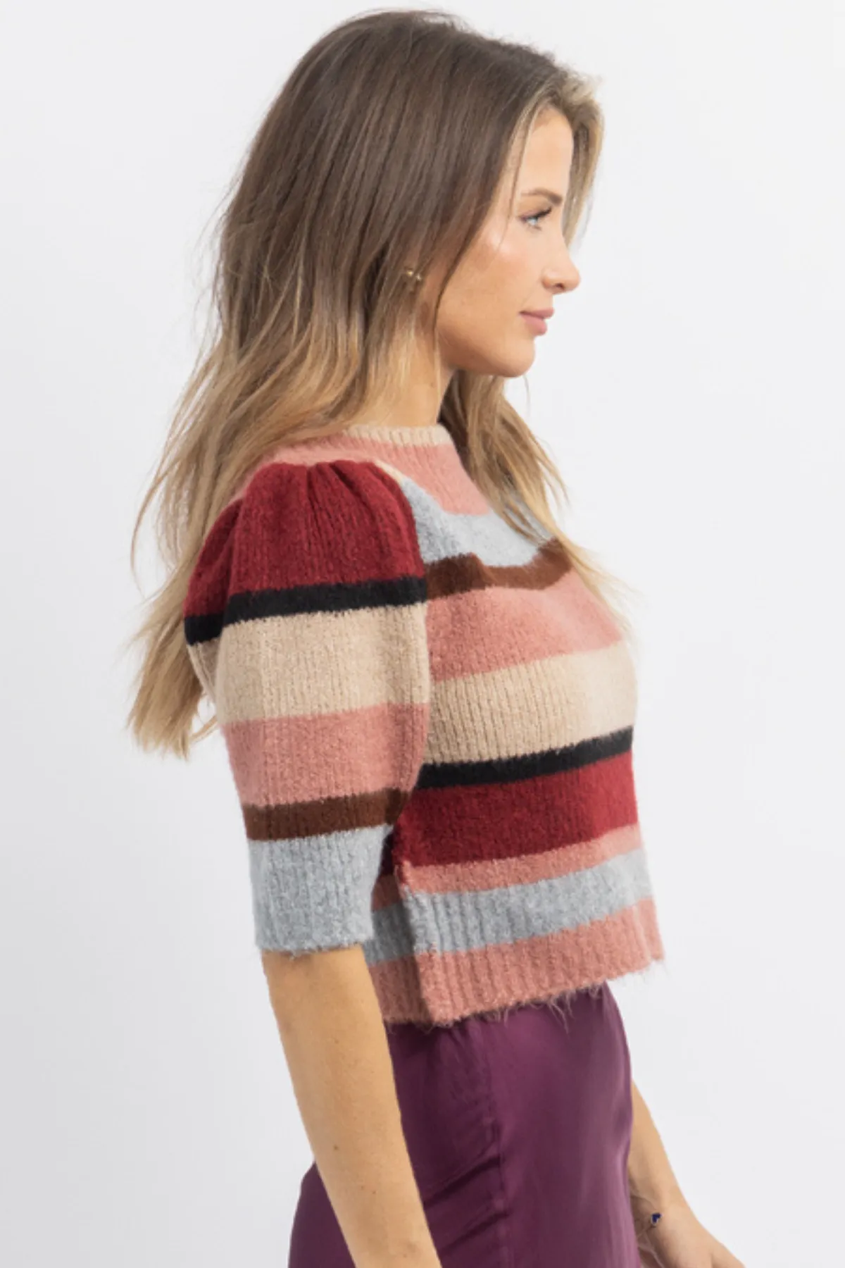 WESTCHESTER MARSALA KNIT TOP