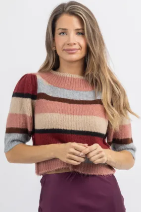 WESTCHESTER MARSALA KNIT TOP