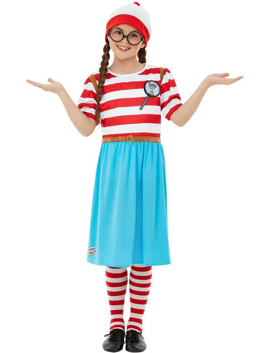 Where's Wally Deluxe Girls Wenda Book Week Costume