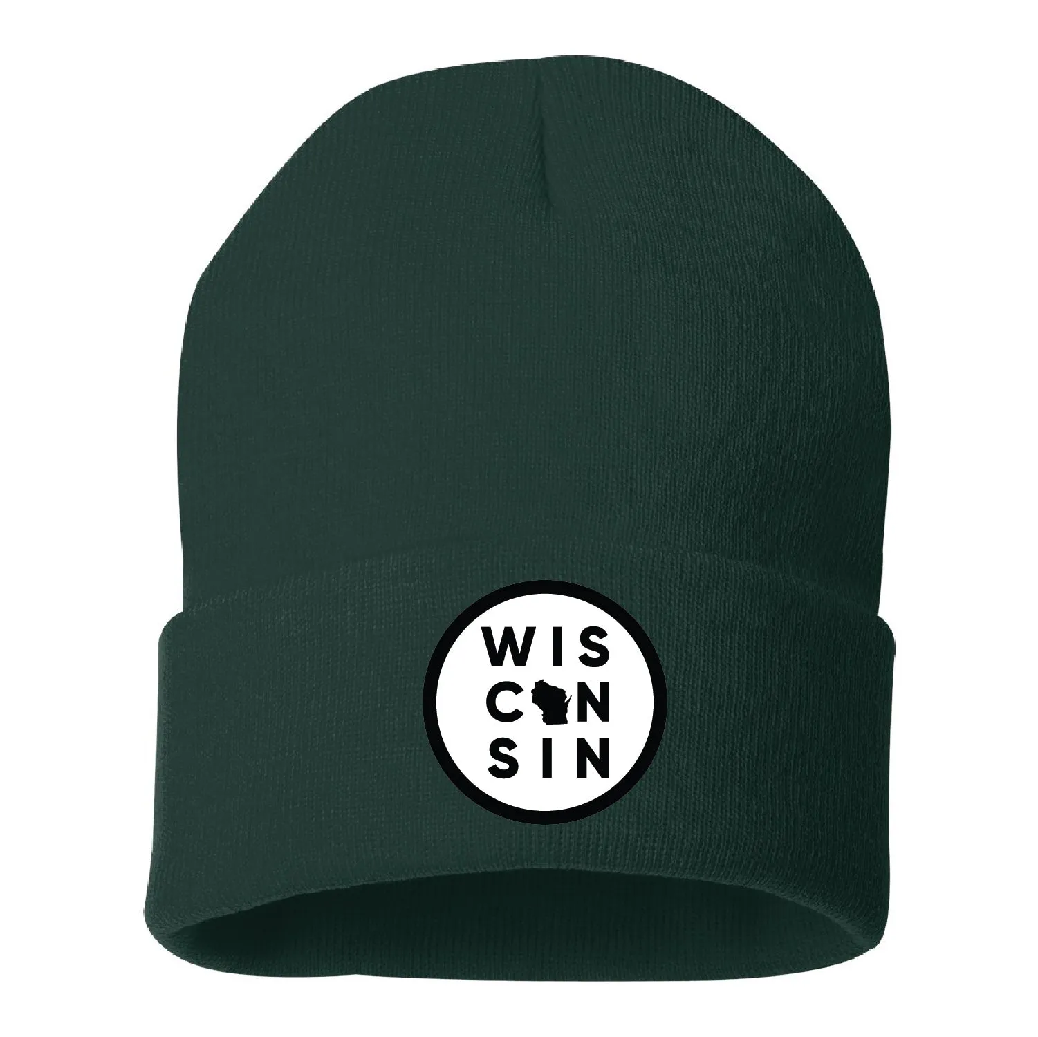 WI16 Solid 12" Cuffed Beanie