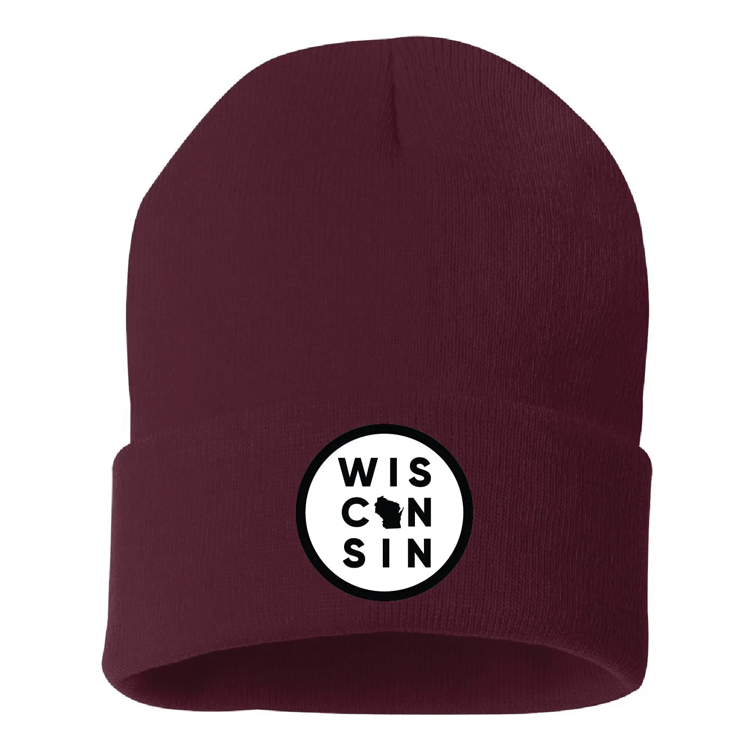 WI16 Solid 12" Cuffed Beanie