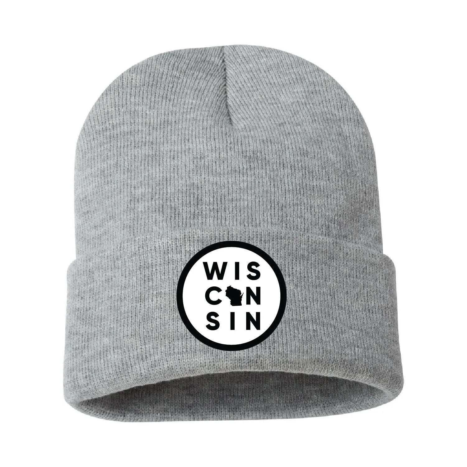 WI16 Solid 12" Cuffed Beanie