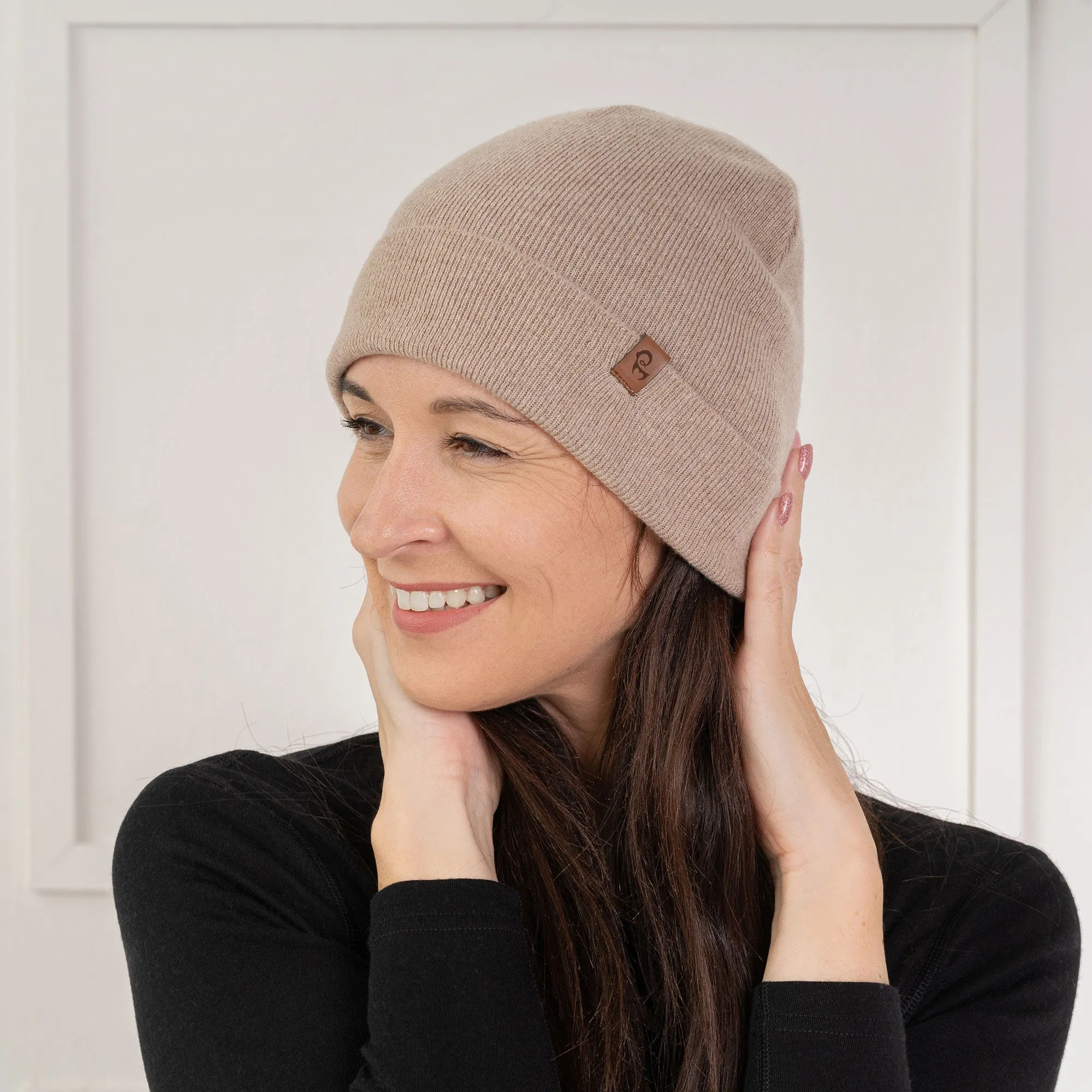 Women's Knit Beanie Cashmere Blend